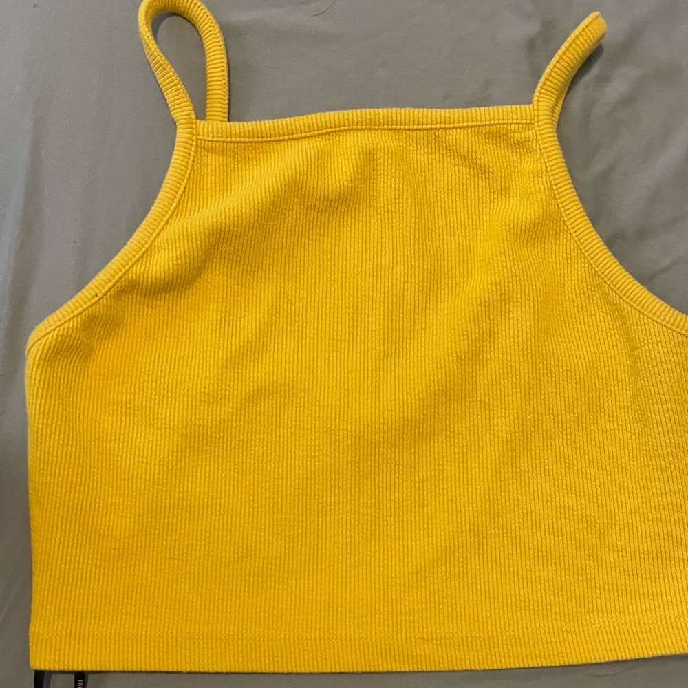 Forever 21 Mustard Yellow Crop top